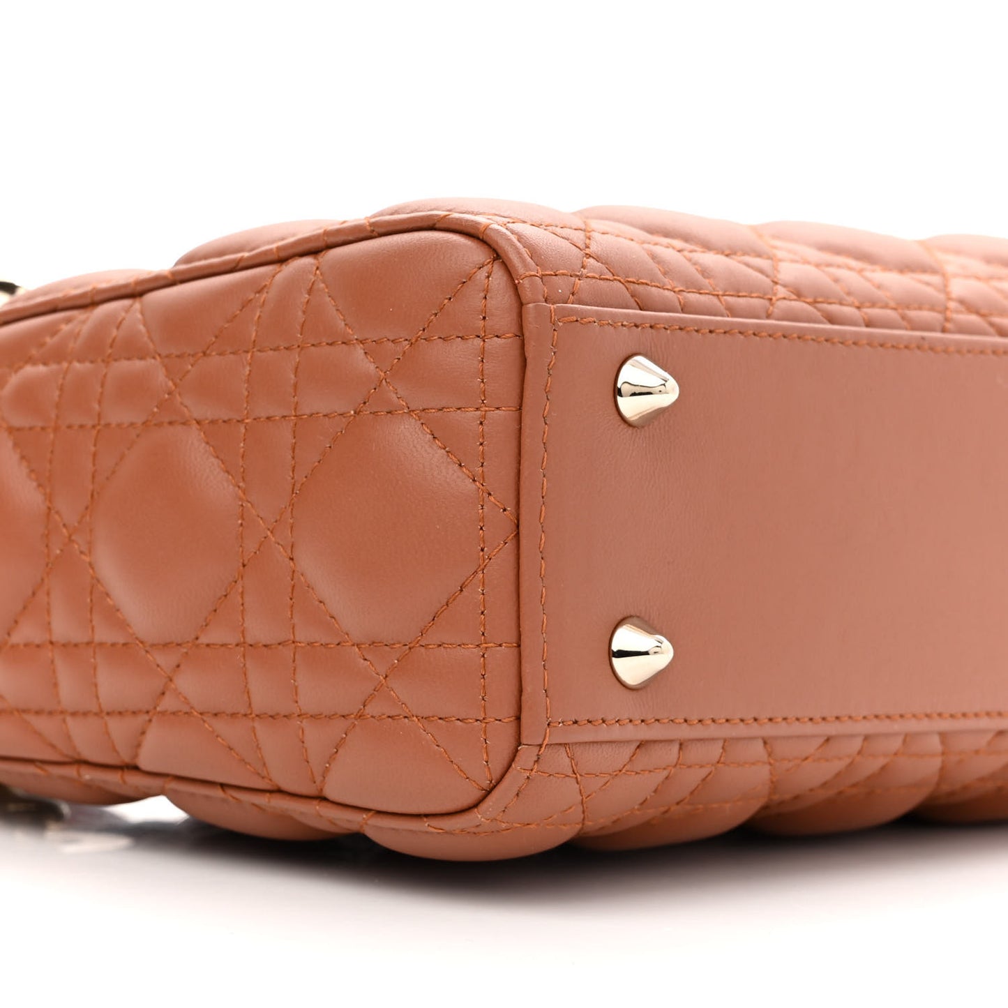Calfskin Cannage Small My ABCDior Lady Dior Tan
