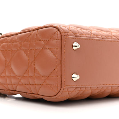 Christian Dior Calfskin Cannage Small My ABCDior Lady Dior Tan 9 of 10