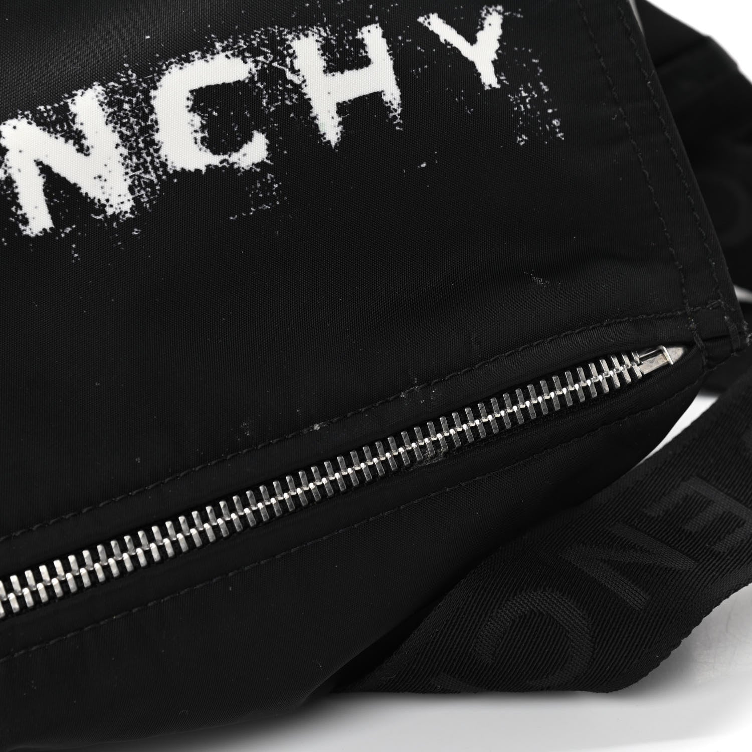 Givenchy Nylon Logo Small Pandora Black White 11 of 14