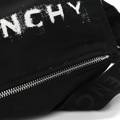Givenchy Nylon Logo Small Pandora Black White 11 of 14
