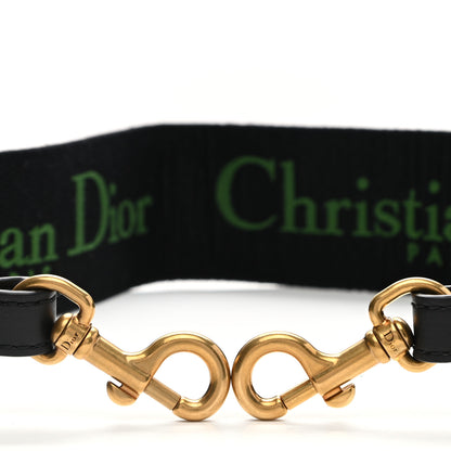 Christian Dior Canvas Embroidered Shoulder Strap Green 4 of 6