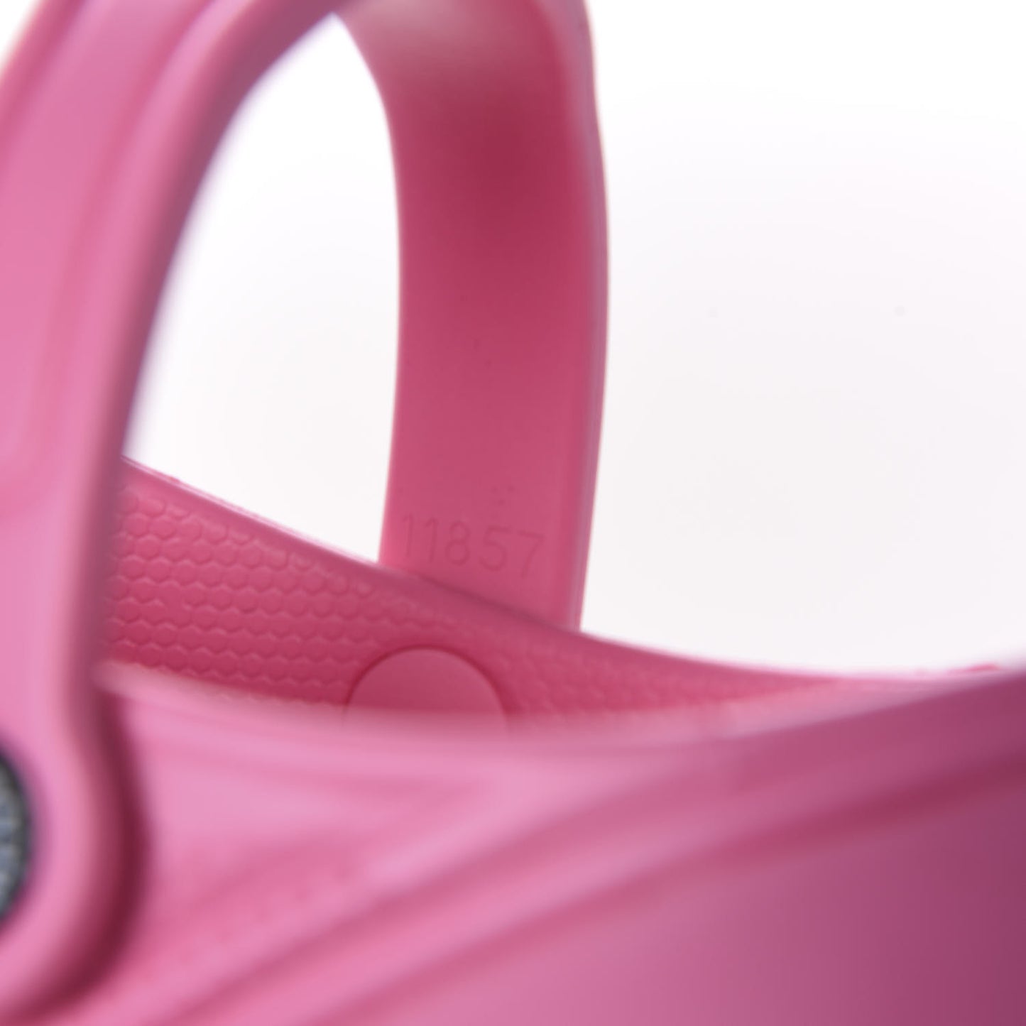 X CROCS Rubber Textured Womens Platform Sandals 37 Rose Bonbon