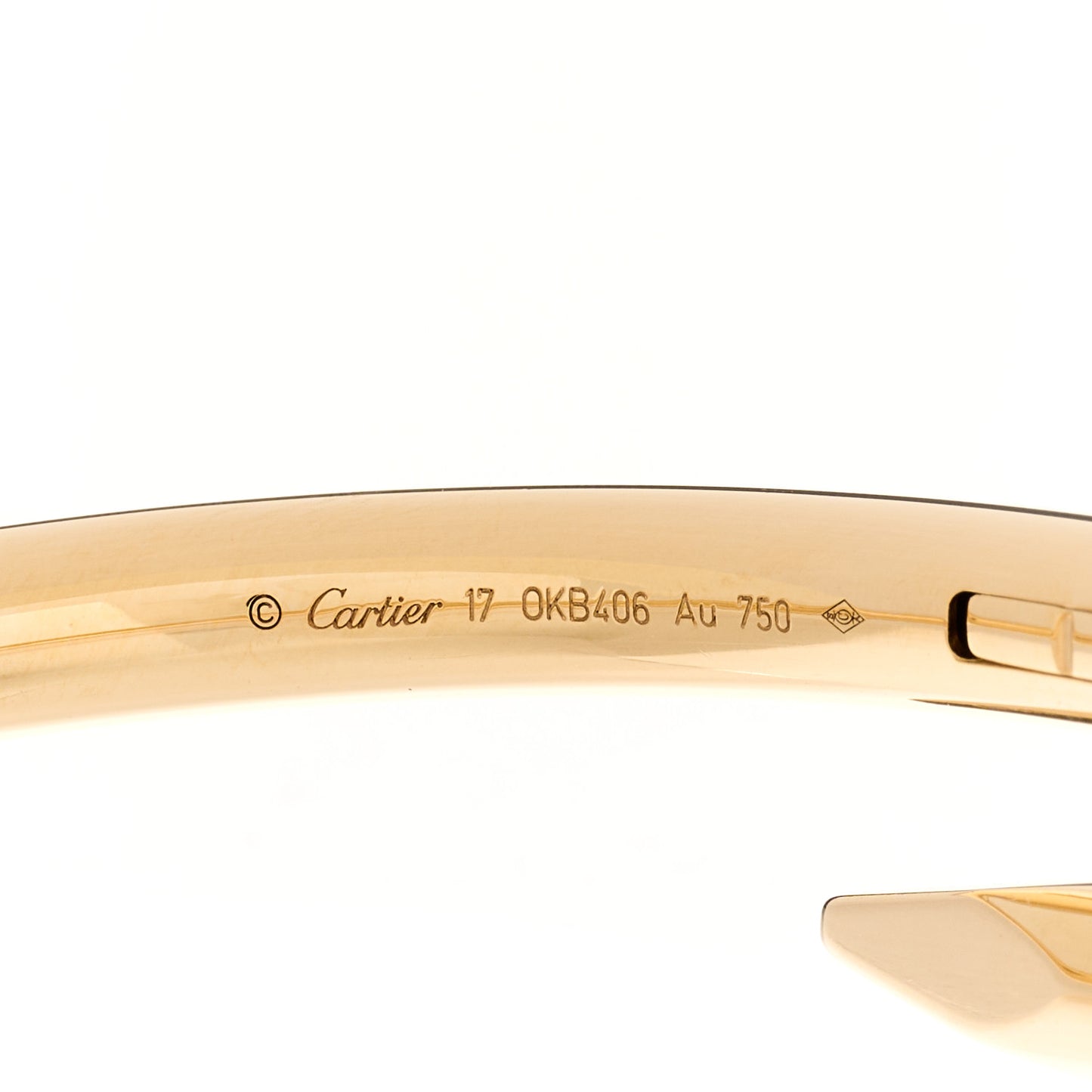 18K Yellow Gold Large Juste Un Clou Bracelet 17