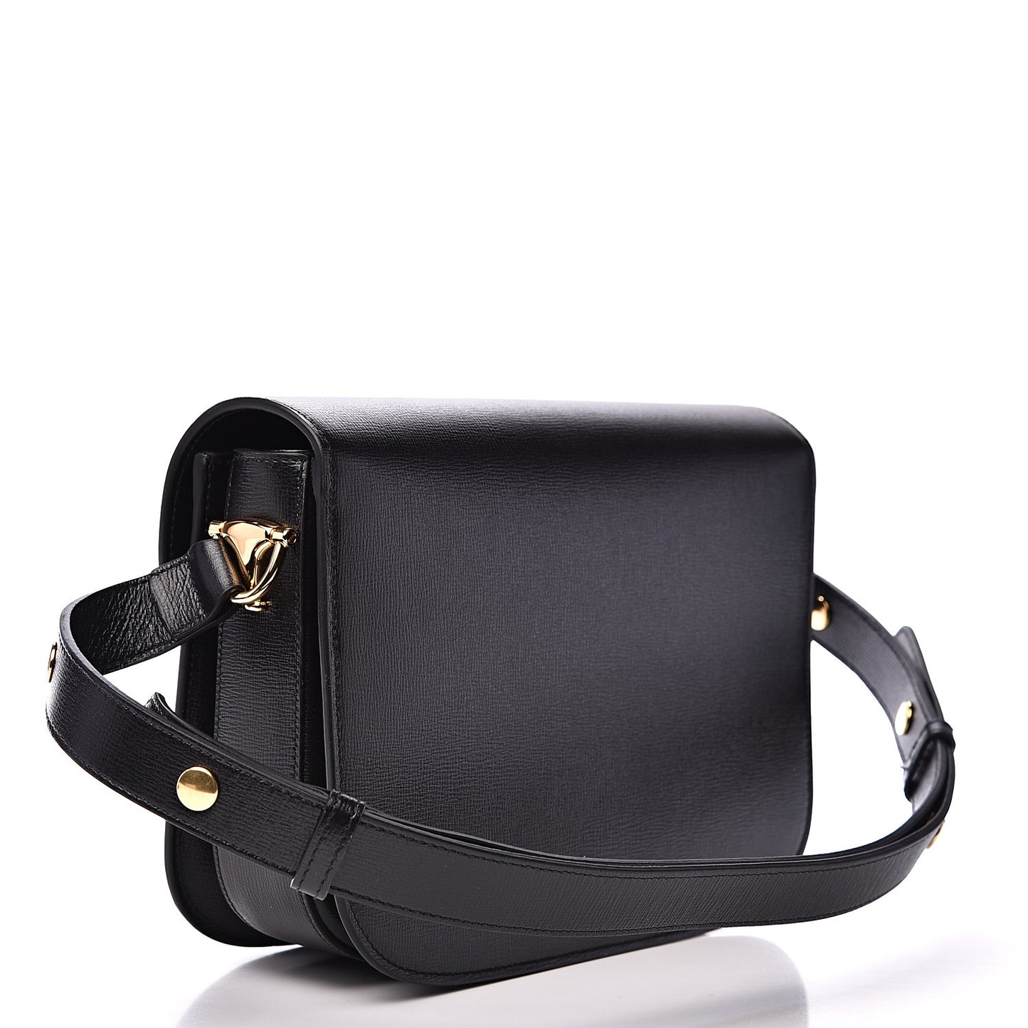 Azalea Calfskin Horsebit 1955 Shoulder Bag Black