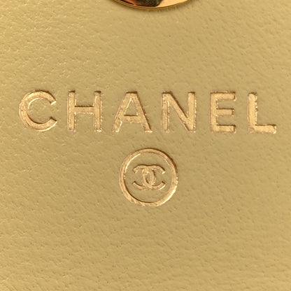 Chanel Lambskin Quilted Enamel CC Wallet on Chain WOC Light Green 6 of 13