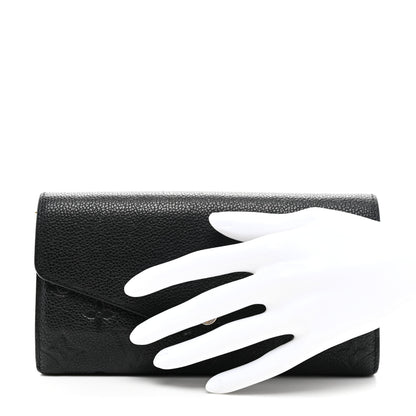Louis Vuitton Empreinte Sarah Wallet NM Black 2 of 7