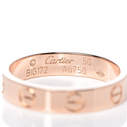 Cartier 18K Pink Gold 3.5mm LOVE Wedding Band Ring 50 5.25 4 of 4