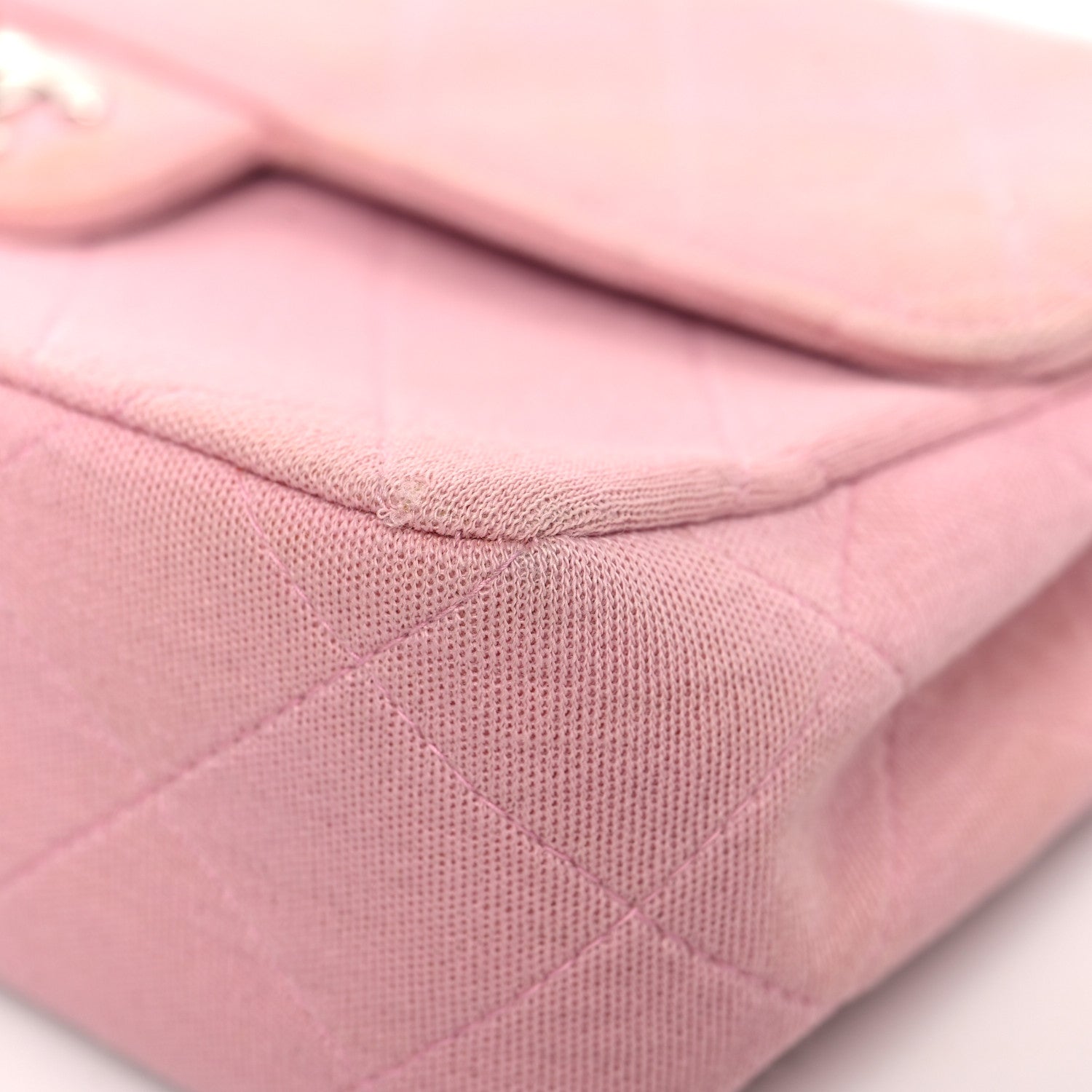 Chanel Jersey Quilted Small Single Flap Pink 10 of 14