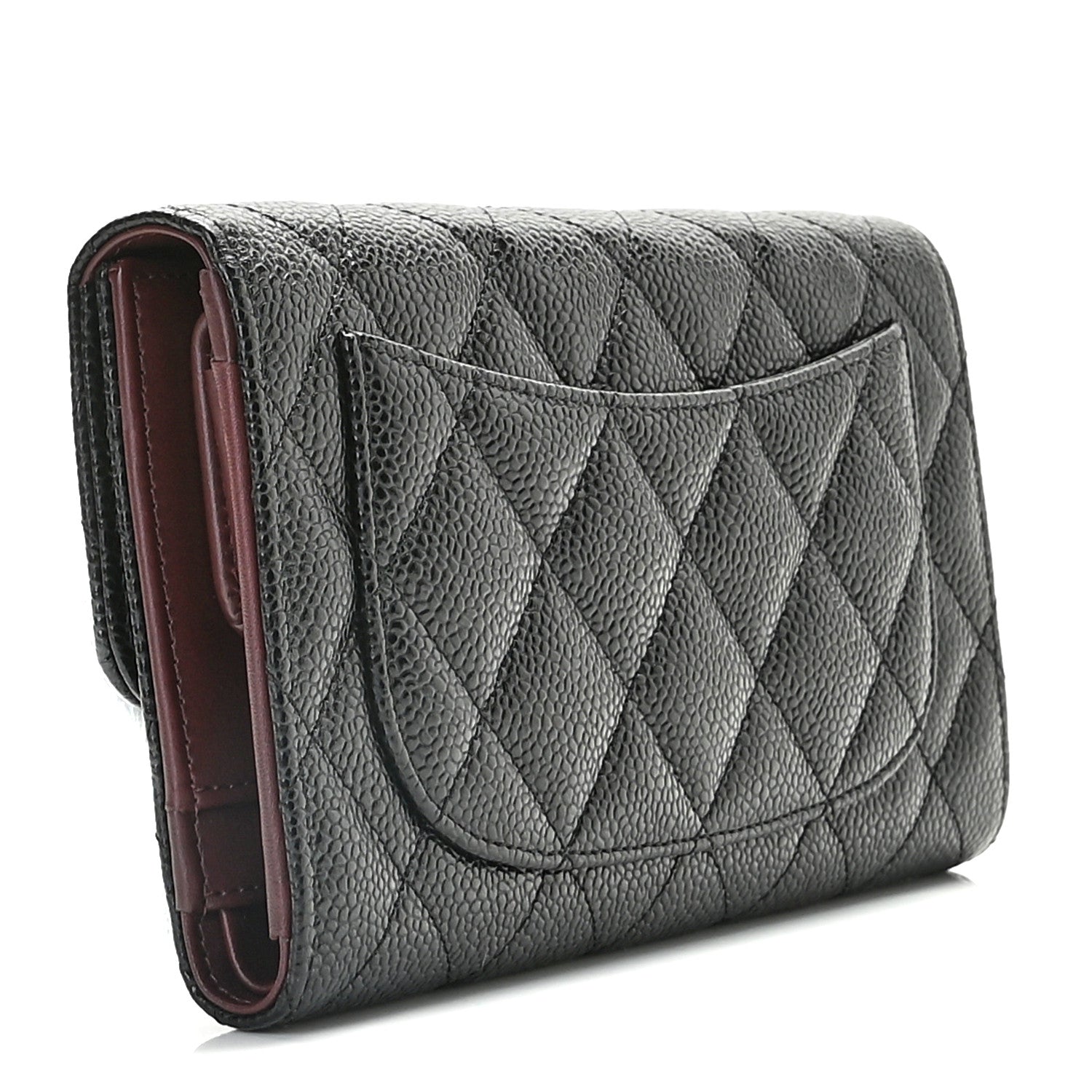 Chanel Caviar Quilted Large Flap Wallet Black 3 of 11