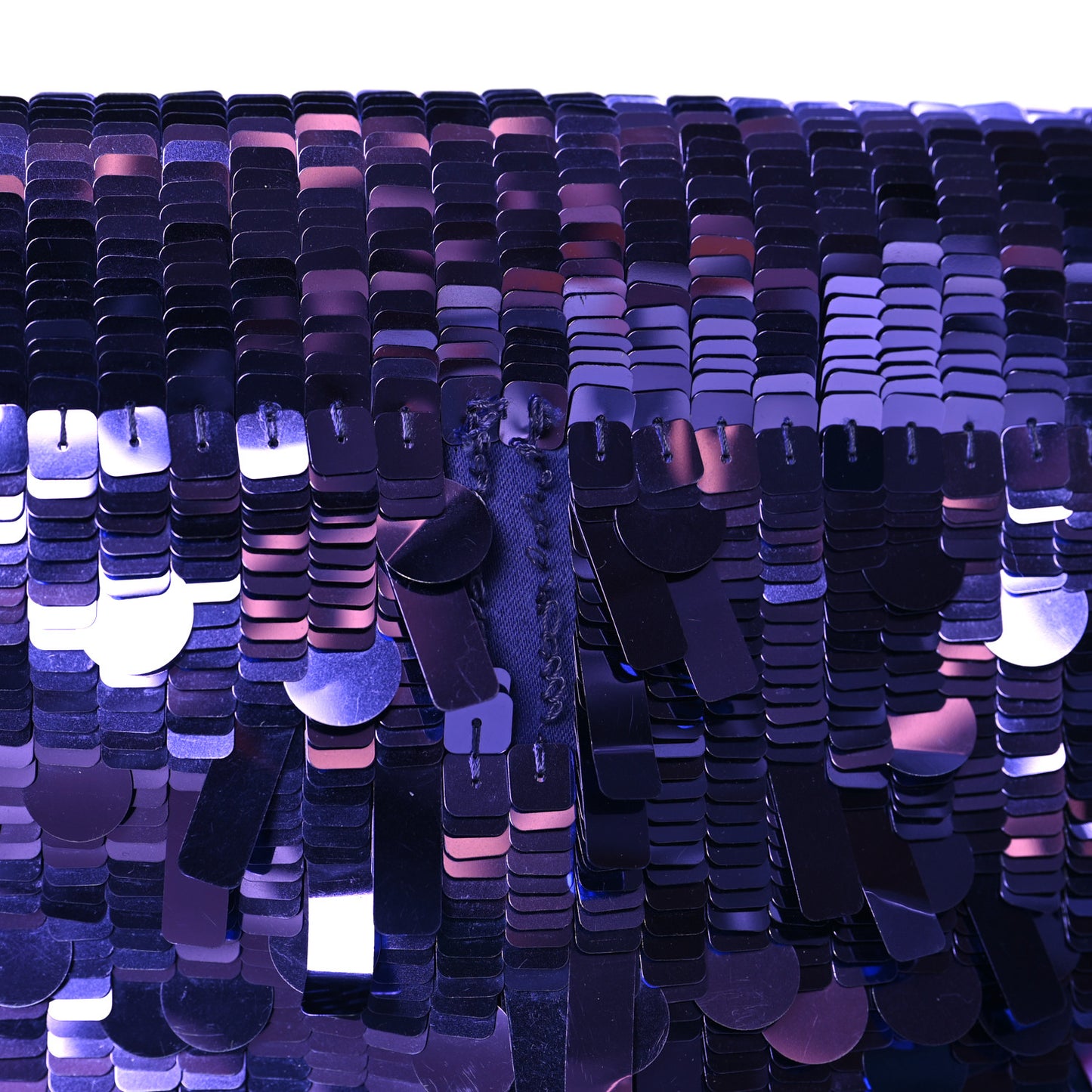 Sequin Paillettes Shiny Nappa Sex and the City Baguette Viola Purple Rain
