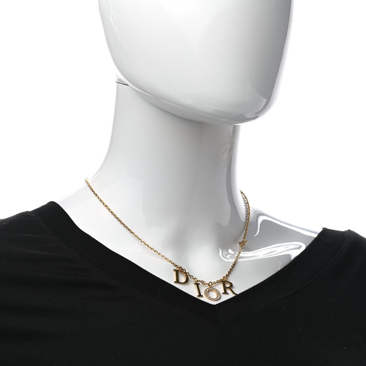 Christian Dior Crystal Dio(r)evolution Necklace Gold 2 of 4