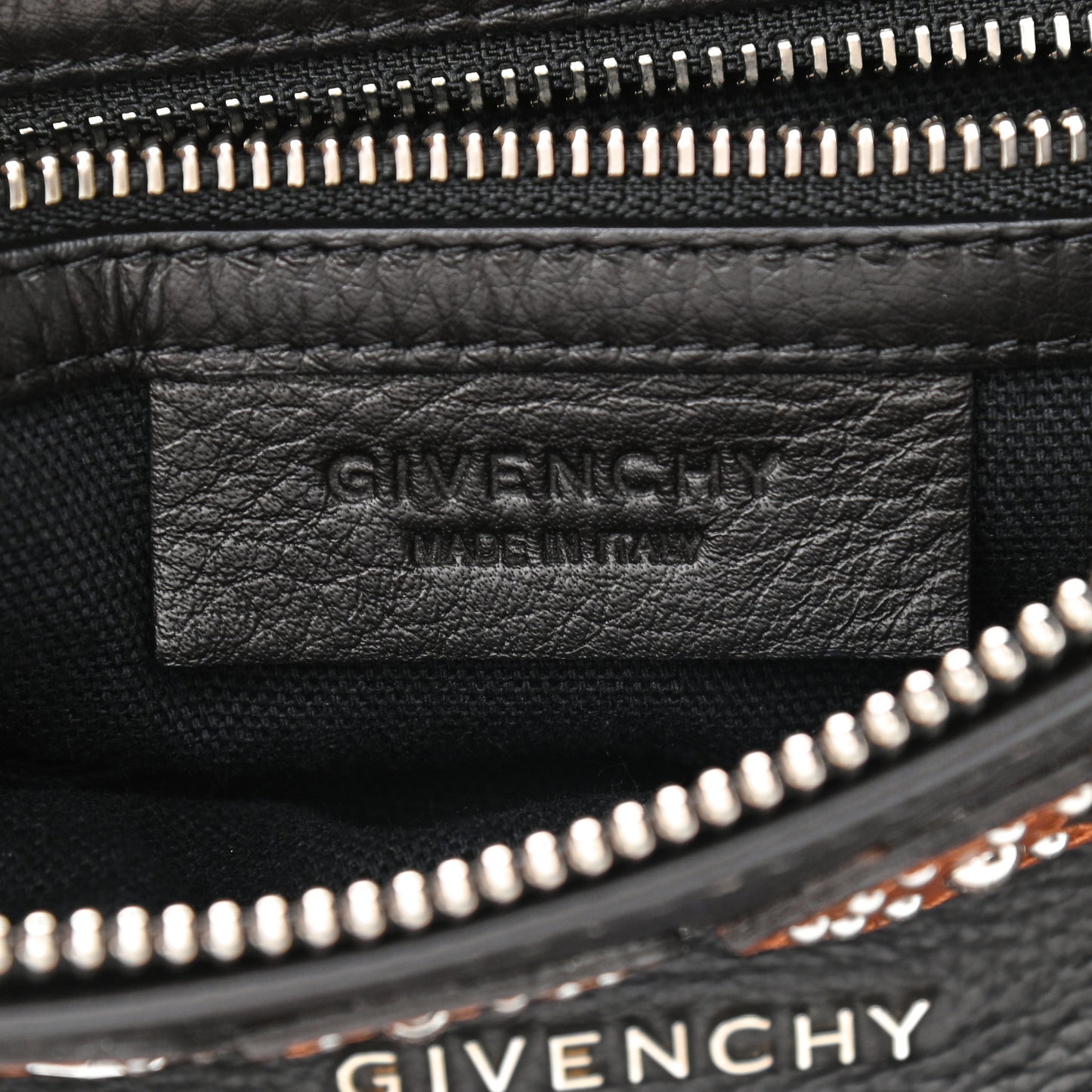 Calfskin Small Studded Pandora Black Brown