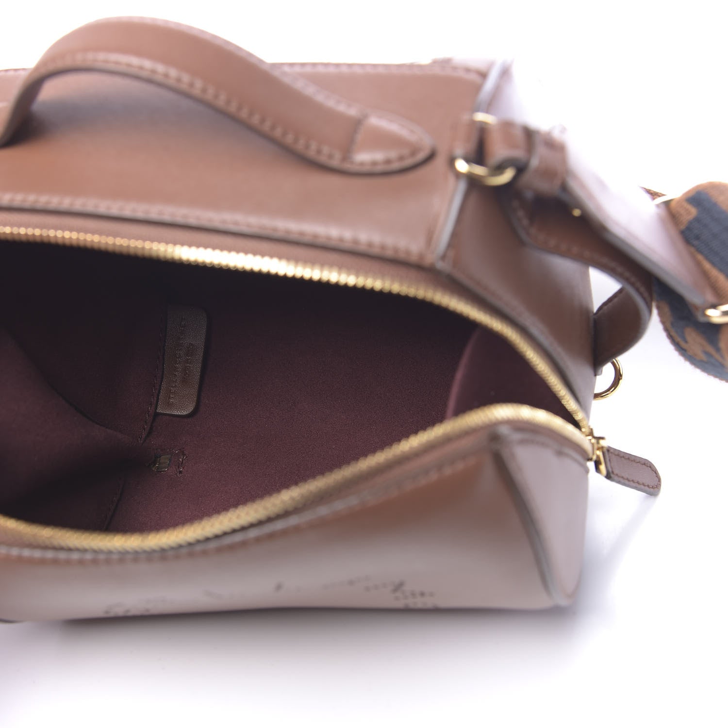 Stella McCartney Eco Alter Nappa Perforated Logo Shoulder Bag Cinnamon 5 of 9