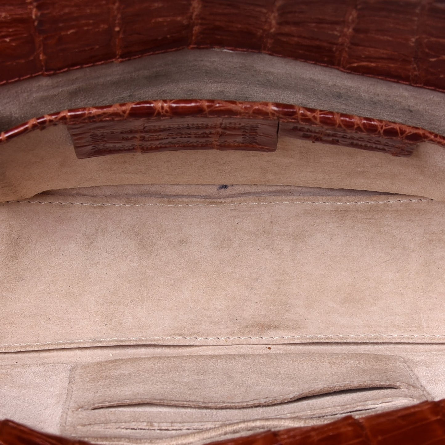 Crocodile Clutch Brown