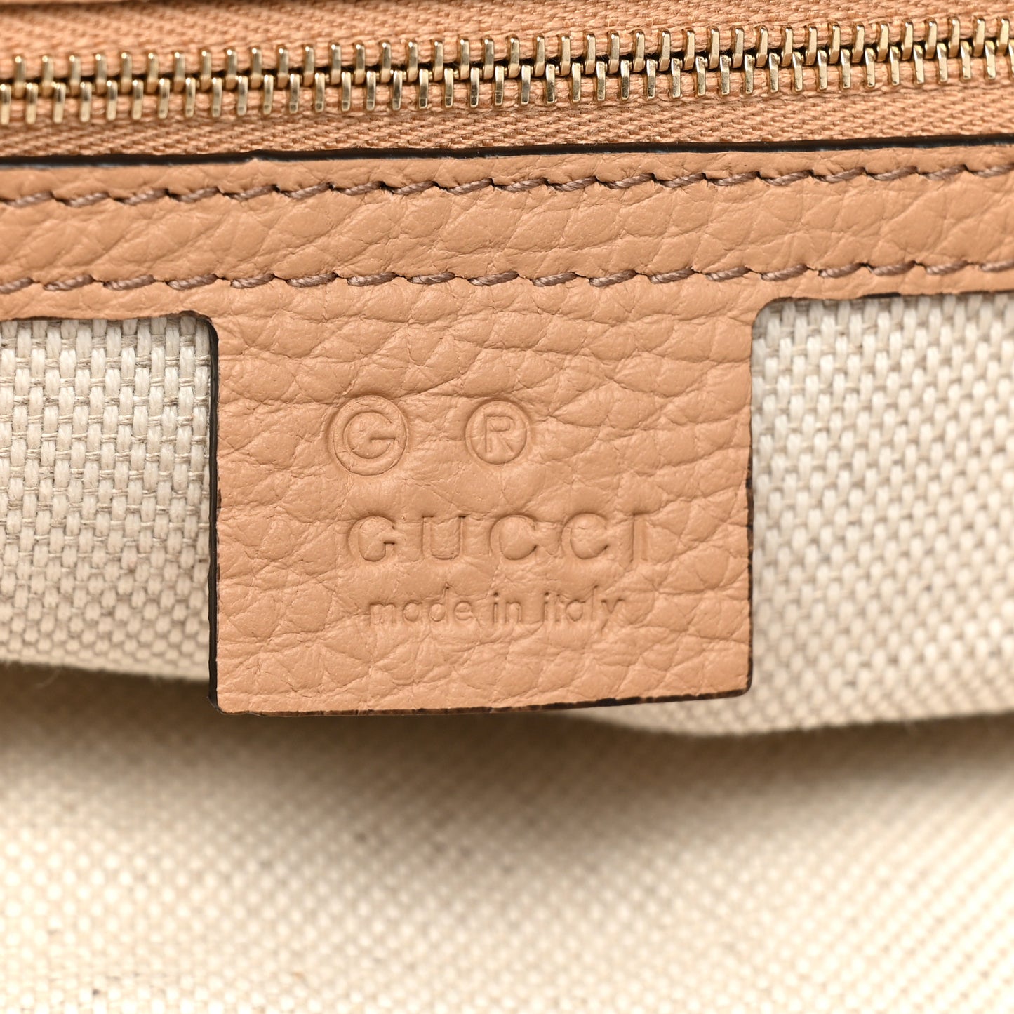 Pebbled Calfskin Medium Soho Chain Shoulder Bag Camelia