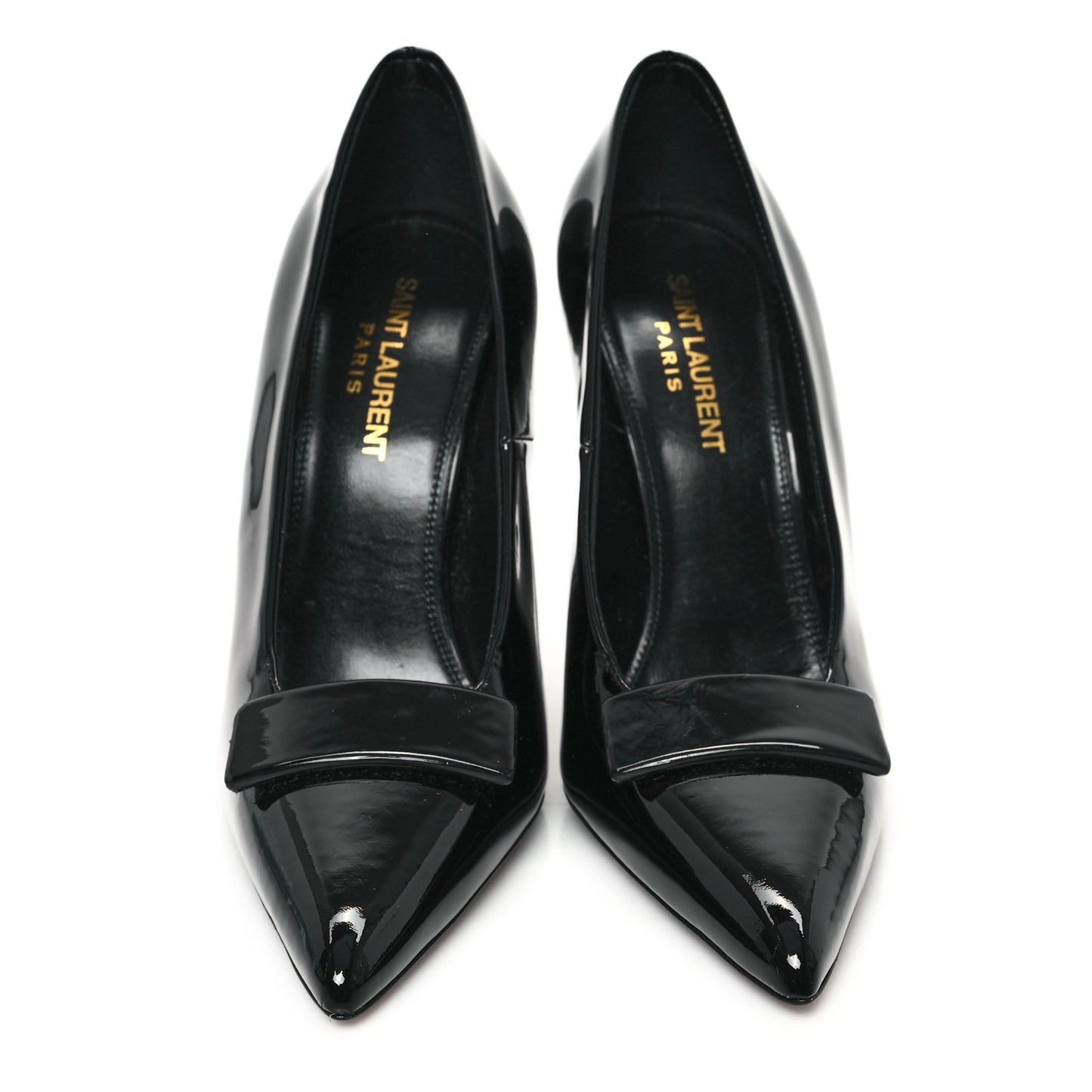 Patent Calfskin Kayla 110 Pumps 36 Black