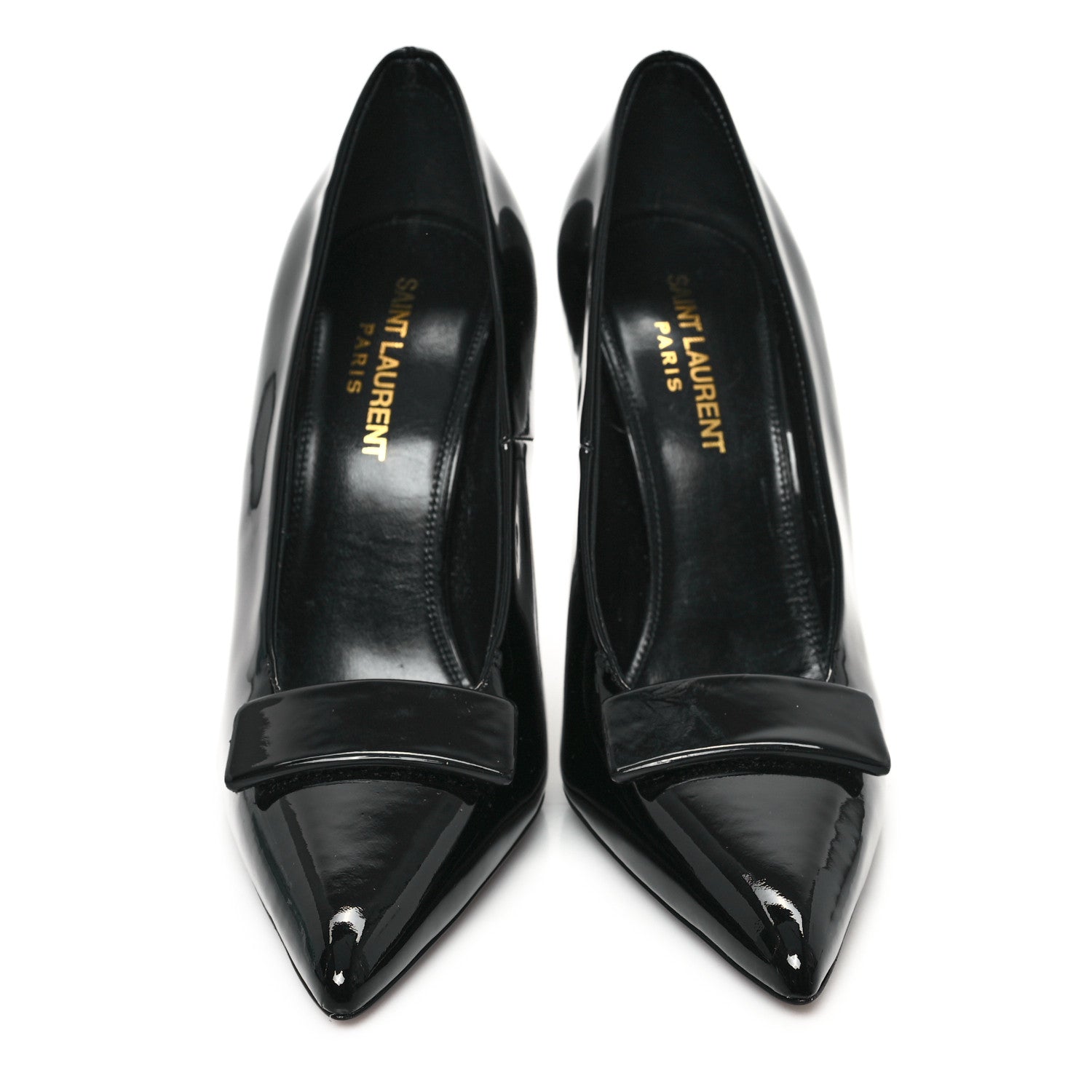 Saint Laurent Patent Calfskin Kayla 110 Pumps 36 Black 3 of 10