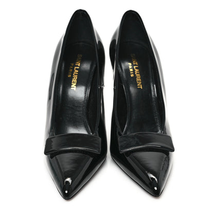 Saint Laurent Patent Calfskin Kayla 110 Pumps 36 Black 3 of 10