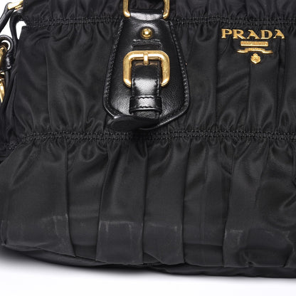Prada Tessuto Nylon Gaufre Shopping Satchel Black 11 of 12