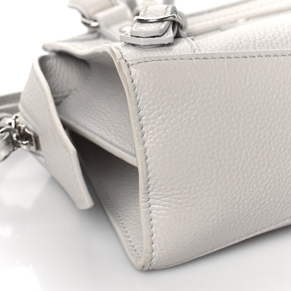 Balenciaga Grained Calfskin Neo Classic Silver Hardware Mini City Chalky White 8 of 10