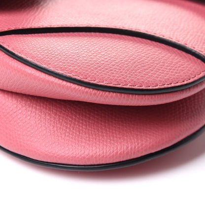 Christian Dior Grained Calfskin Mini Saddle Bag Pink 8 of 10