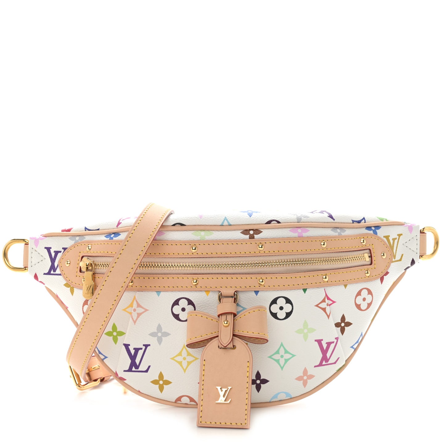LV X TM Monogram Multicolor High Rise Bumbag White