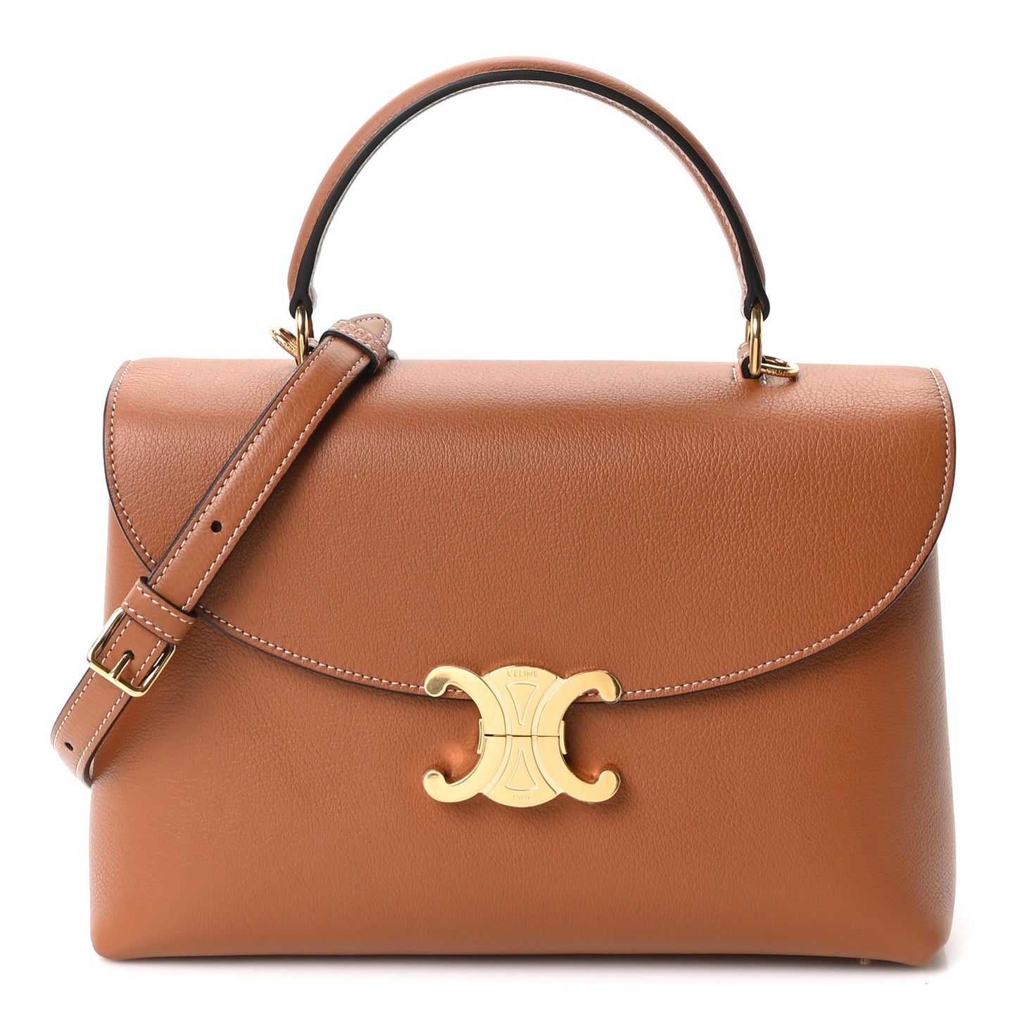 Supple Calfskin Medium Nino Tan Bronze