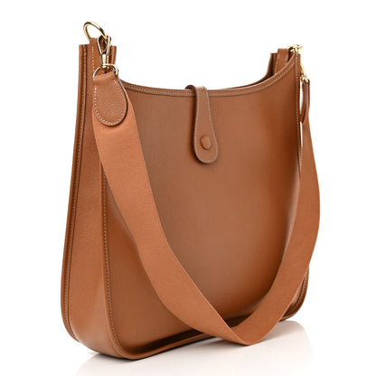 Hermes Courchevel Evelyne GM Gold 3 of 14