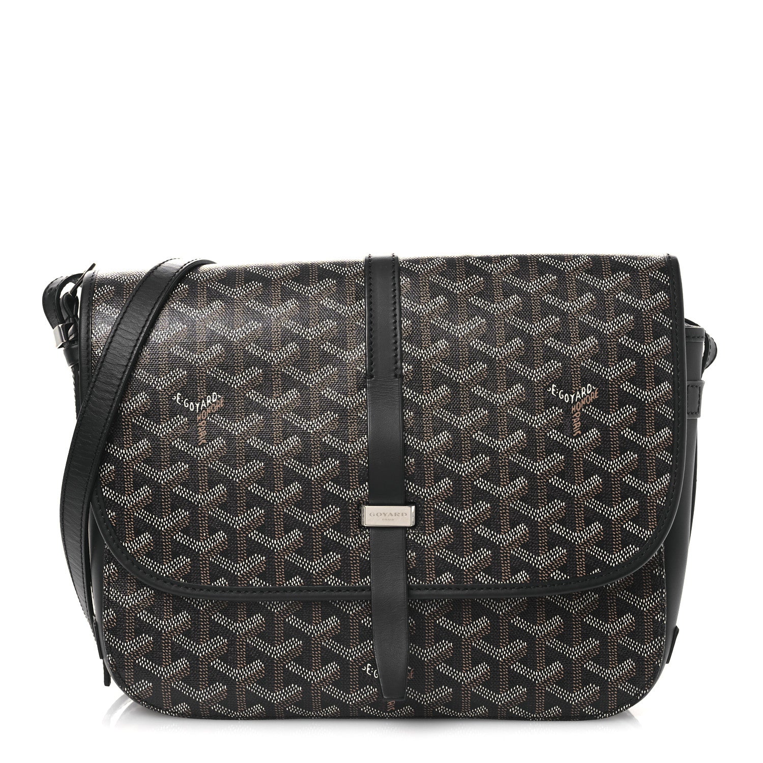Goyard Goyardine Belvedere II MM Messenger Bag Black 1 of 12