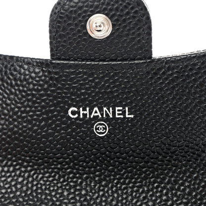 Chanel Caviar Quilted Flap Card Holder Wallet Black 6 of 8