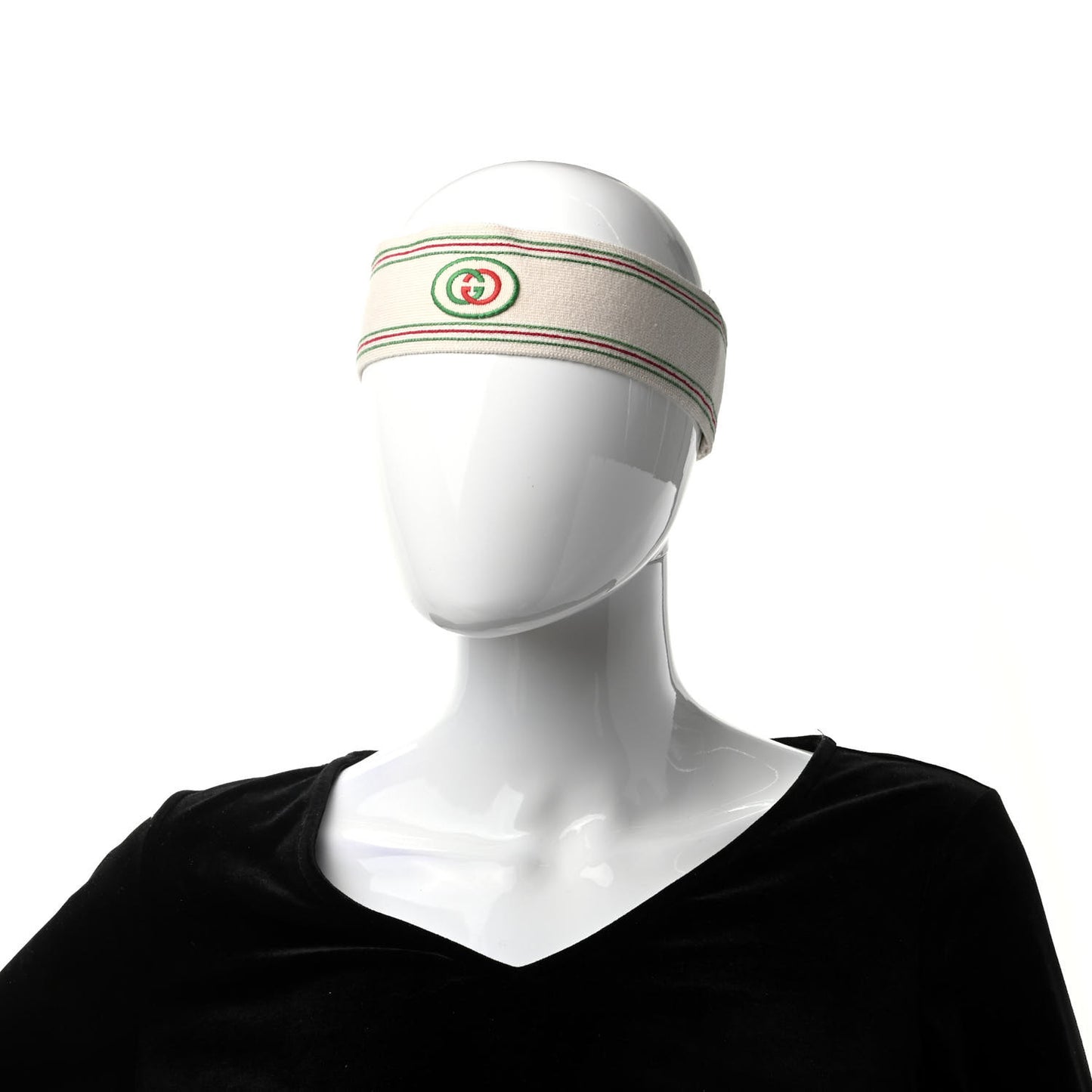 Cotton Elastic Interlocking G Headband and Wrist Set M Multicolor