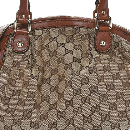 Gucci Monogram Medium Sukey Boston Brown 8 of 10