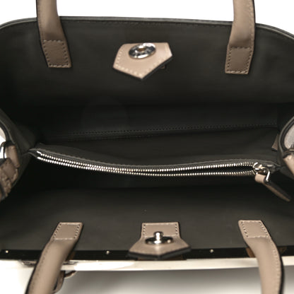 Fendi Vitello Dolce Century Petite 2Jours Tote Tortora Carbone 5 of 11