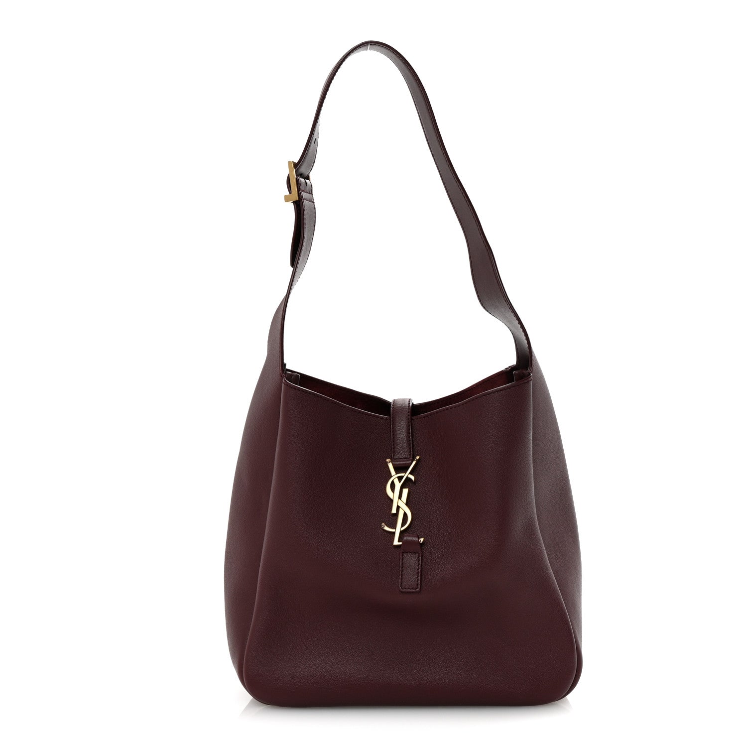 Saint Laurent Smooth Calfskin Small Le 5 A 7 Soft Hobo Rouge Legion 1 of 9