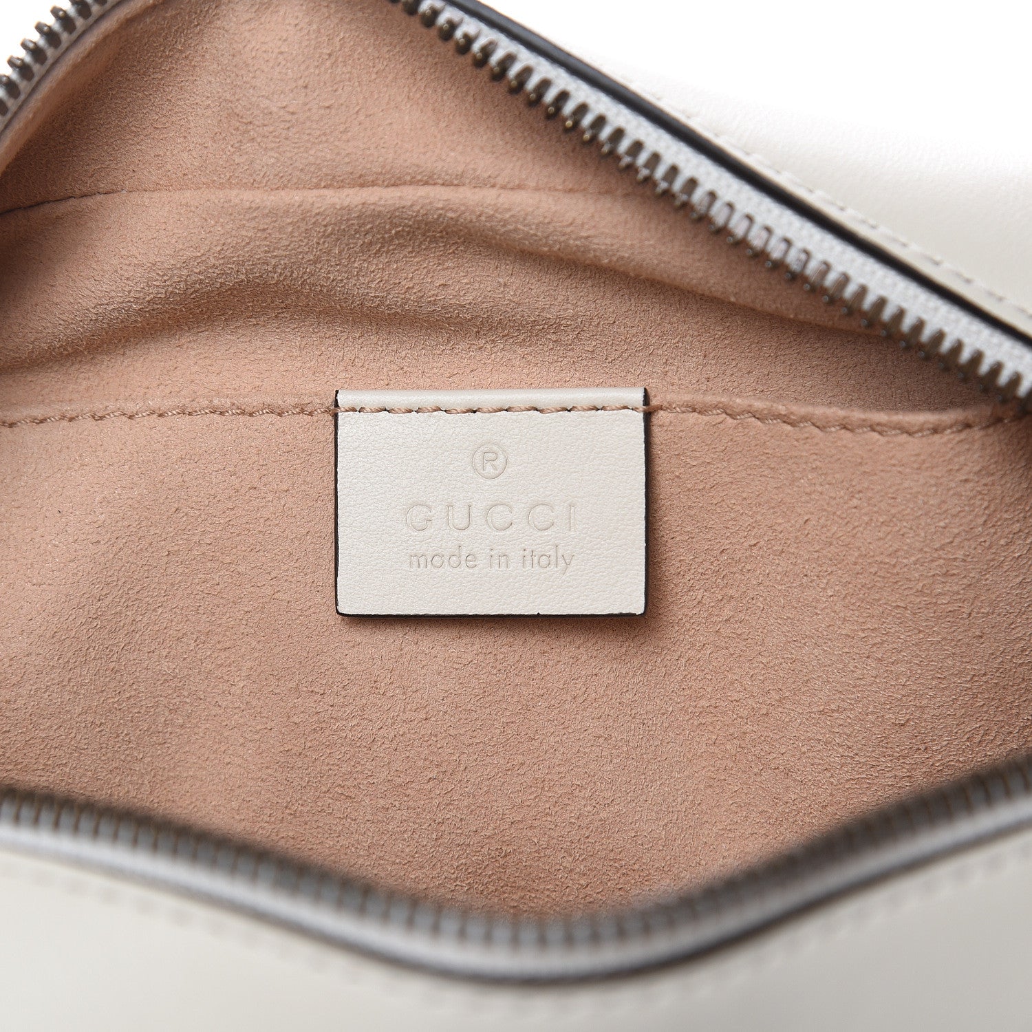 Gucci Calfskin Matelasse Small GG Marmont Chain Shoulder Bag White 6 of 10