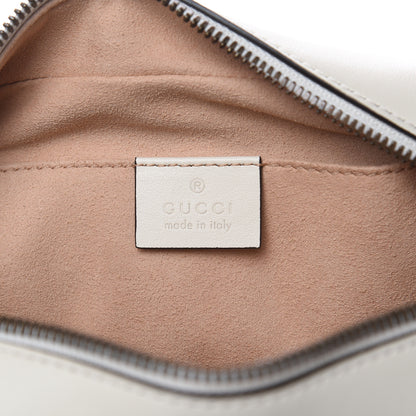 Gucci Calfskin Matelasse Small GG Marmont Chain Shoulder Bag White 6 of 10