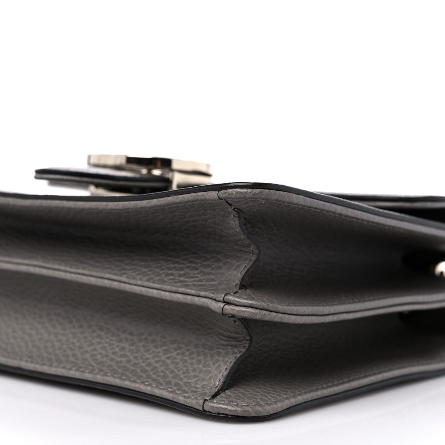 Dollar Calfskin Small Interlocking G Shoulder Bag Loess