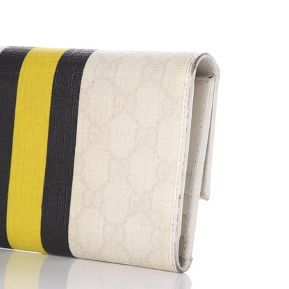 Gucci GG Plus Monogram Web Stripe Continental Wallet White 9 of 13
