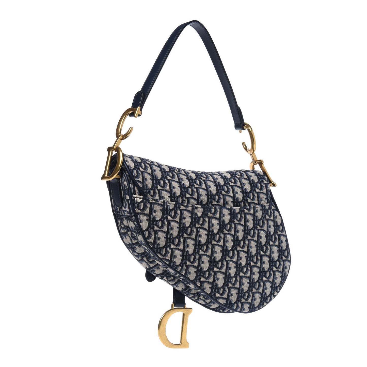 Oblique Saddle Bag Blue