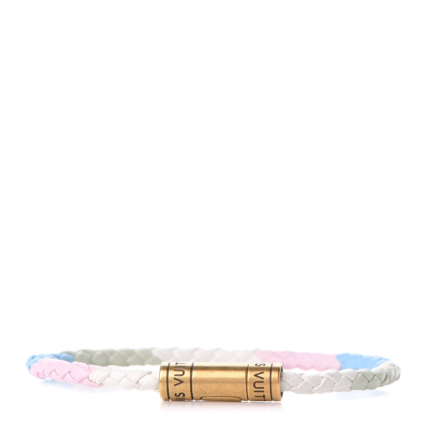 Keep It Braided Bracelet 19 Green Pink Blue White
