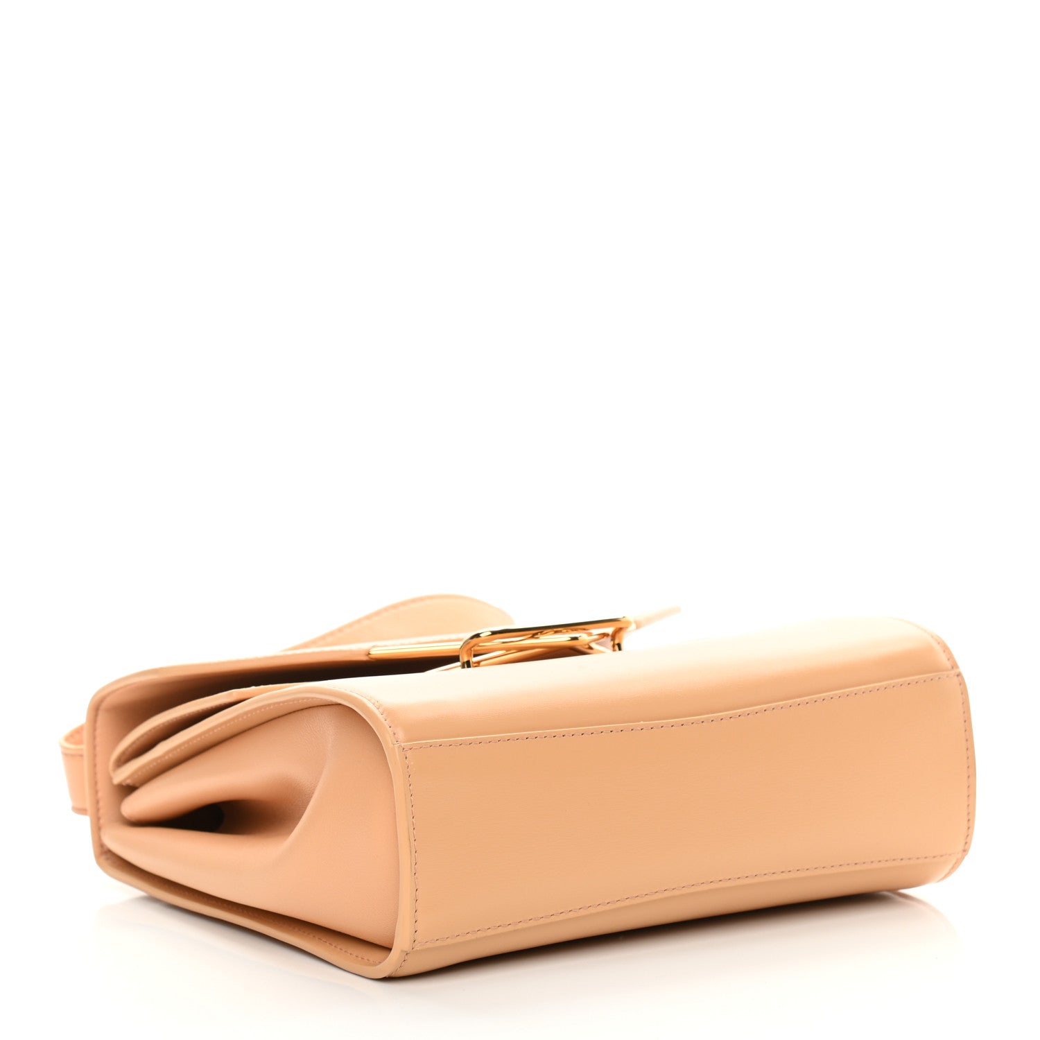 Bottega Veneta Box Calfskin Nappa Clip Bag Almond Gold 4 of 10
