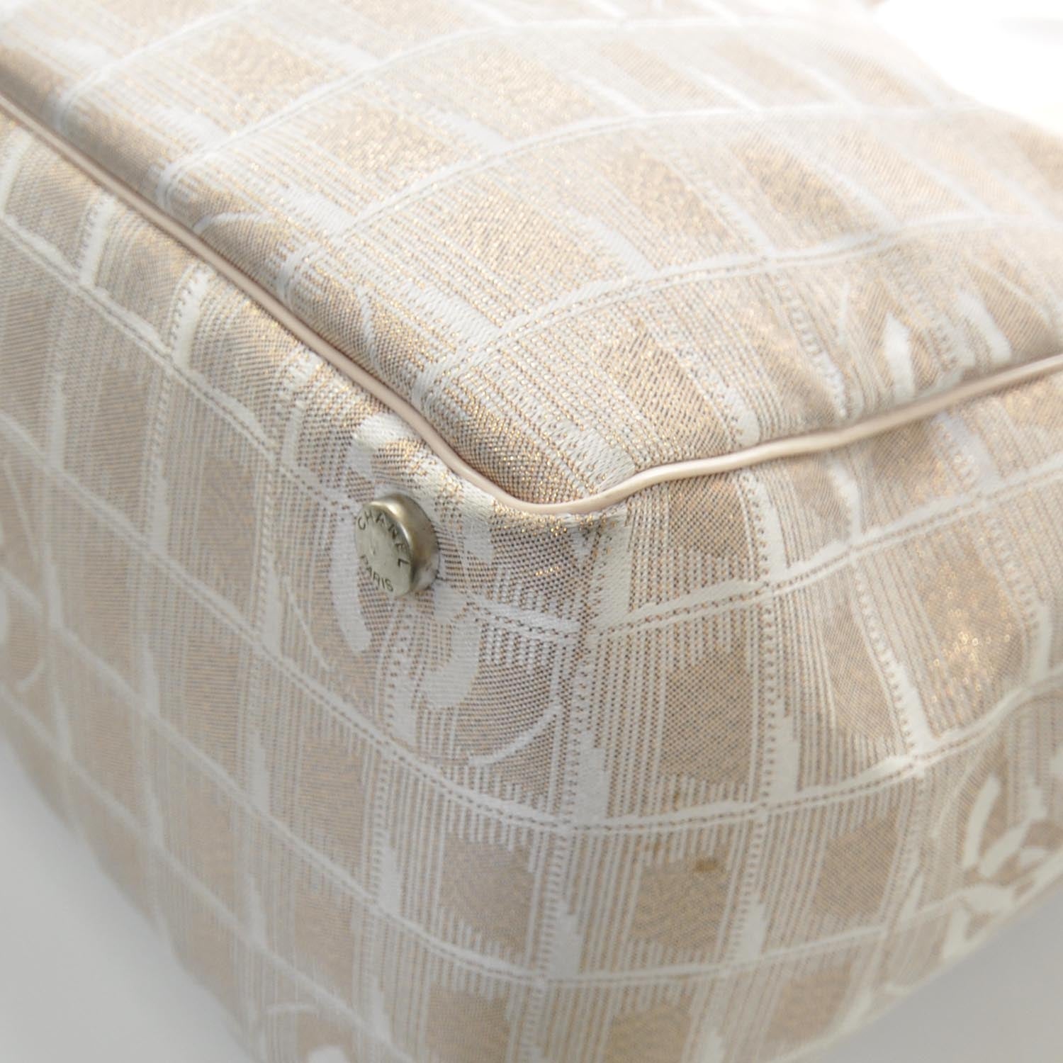 Chanel Nylon Travel Large Tote Beige 4 of 11