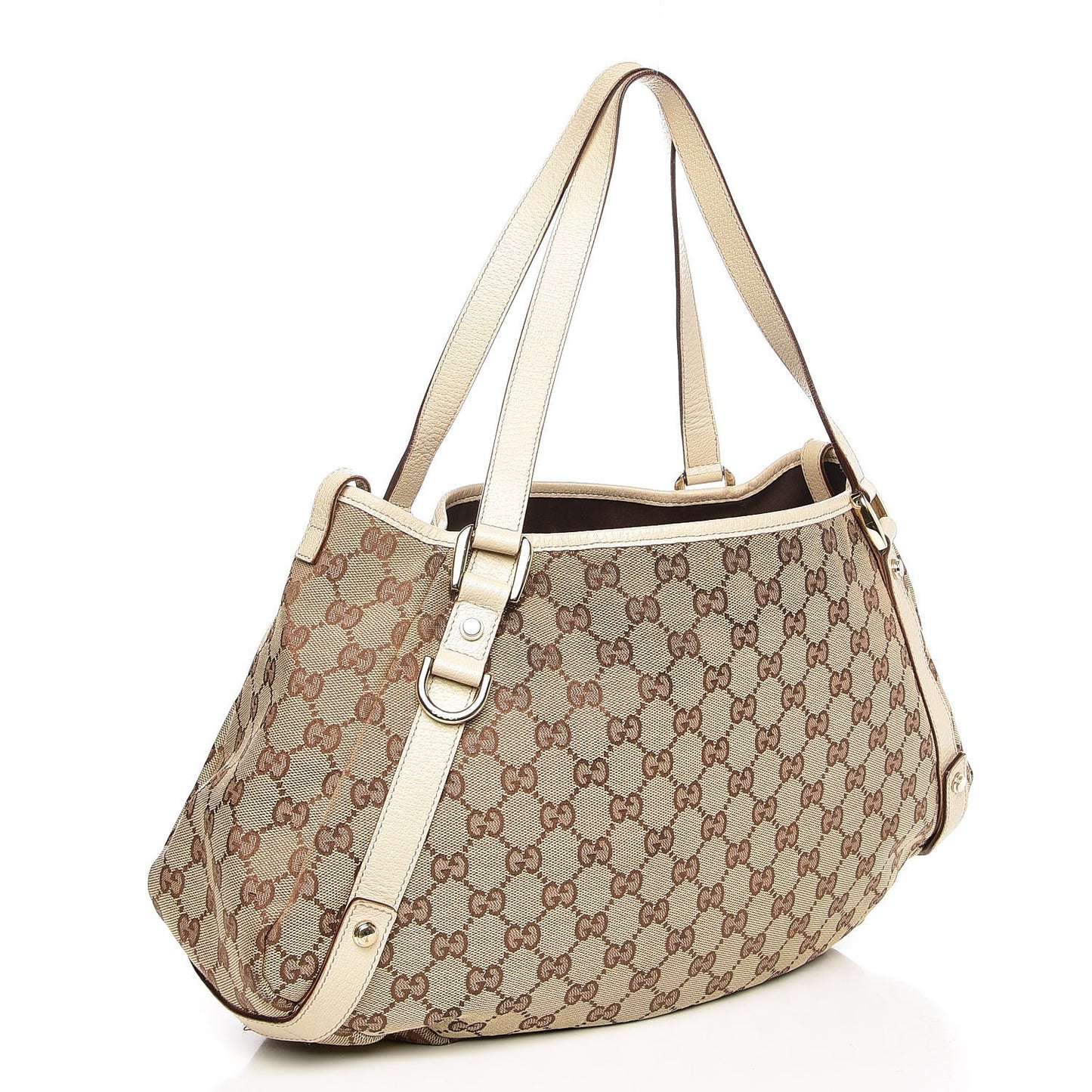Monogram Medium Abbey Shoulder Bag Ivory