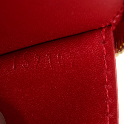 Louis Vuitton Vernis Kusama Infinity Dots Chapeau Coin Purse Red 7 of 8