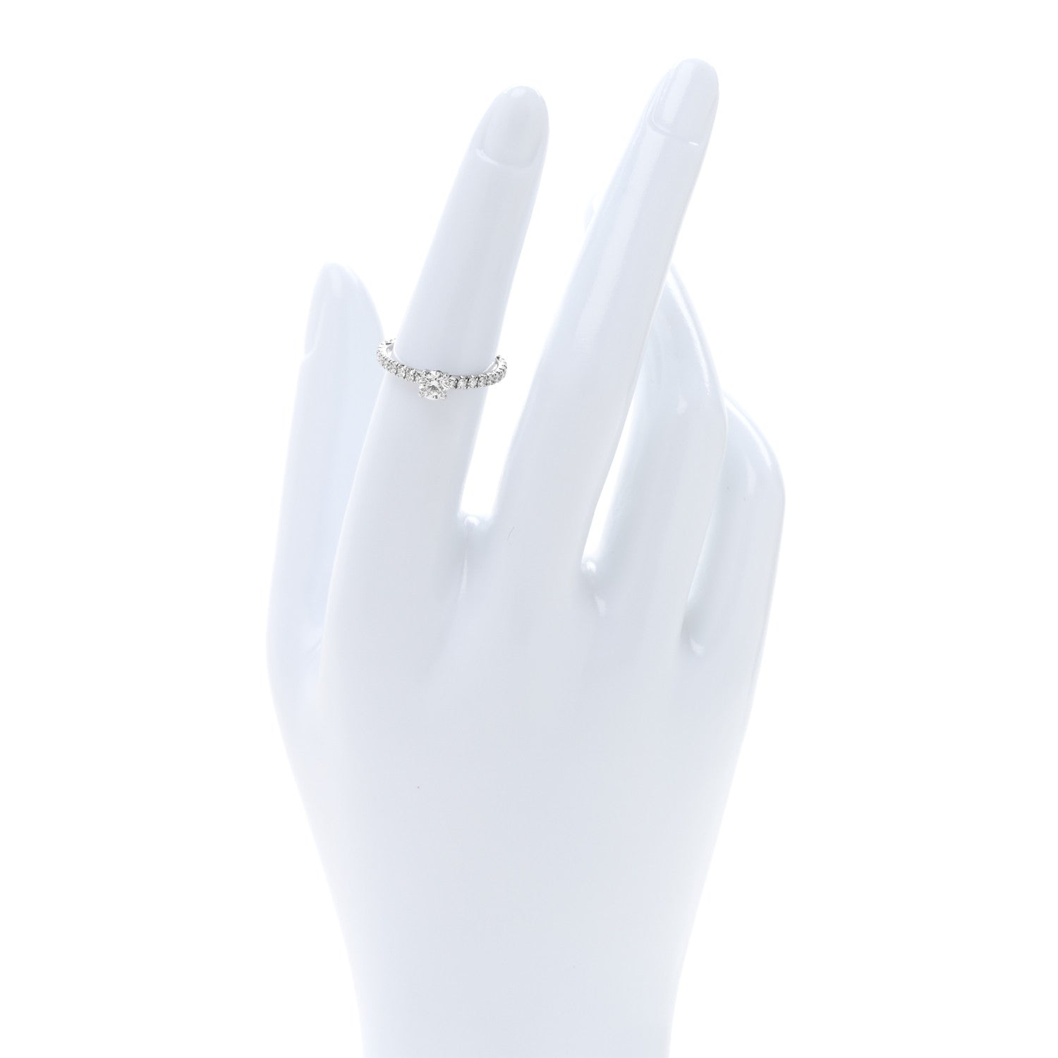 Cartier Platinum Diamond .31ct Etincelle De Cartier Solitaire Engagement Ring 51 5.75 2 of 5