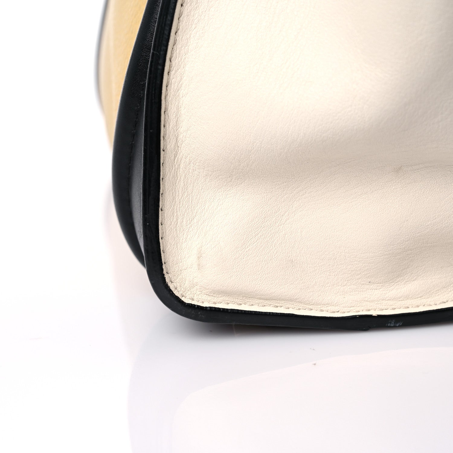 Celine Velluto Calfskin Tri-Color Mini Luggage Vanilla 32 of 37
