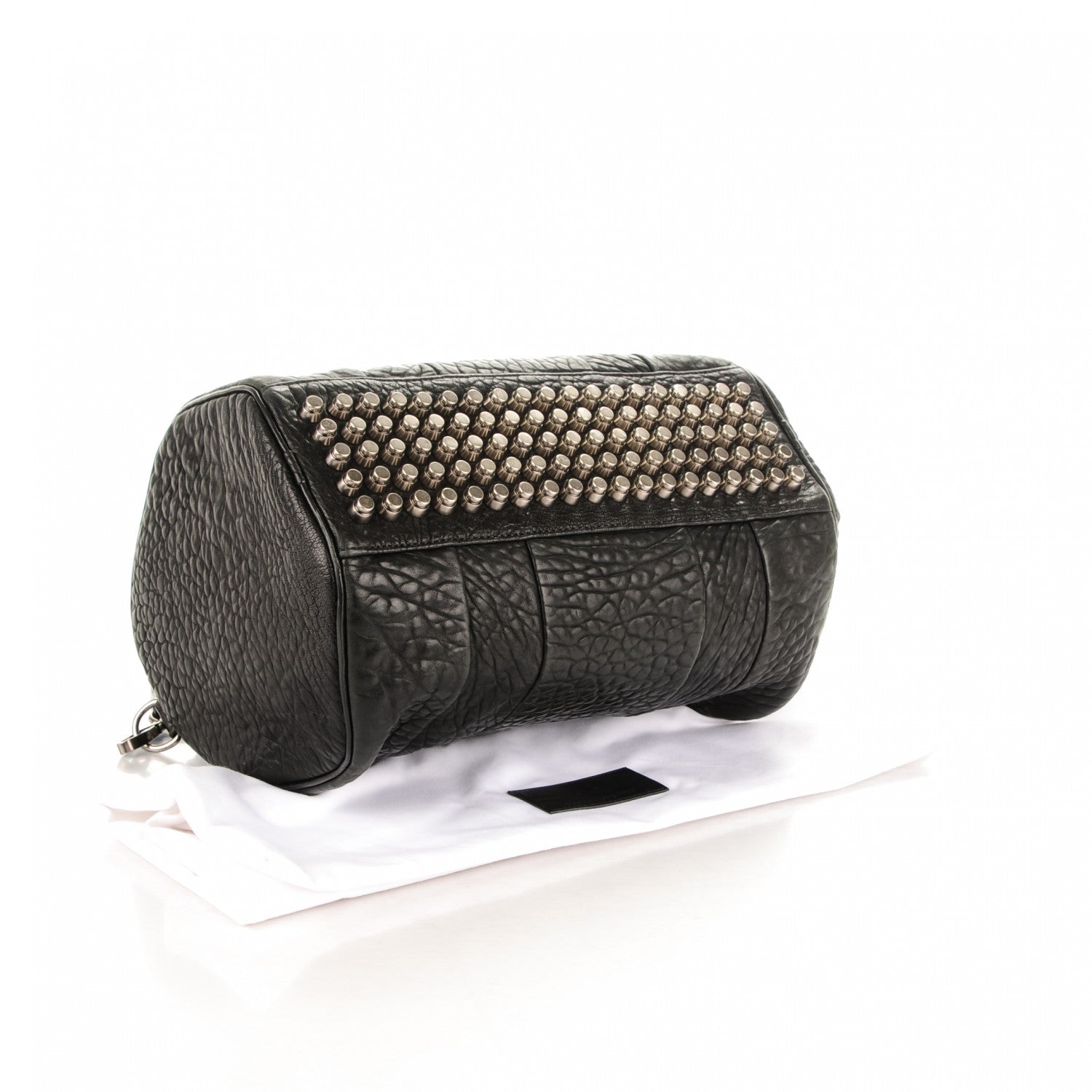 Alexander Wang Pebbled Lambskin Rocco Black Nickel Hardware 4 of 7
