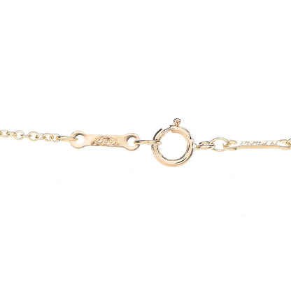 Tiffany 18K Yellow Gold Lapis Lazuli 23mm Elsa Peretti Open Heart Pendant Necklace 5 of 9