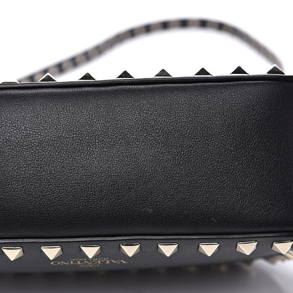 Valentino Garavani Calfskin Rockstud Camera Crossbody Bag Black 9 of 11