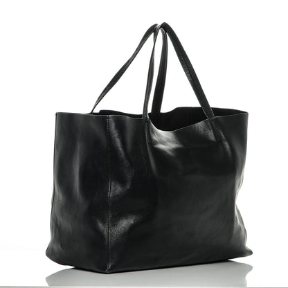 Celine Lambskin Horizontal Cabas Black 3 of 6